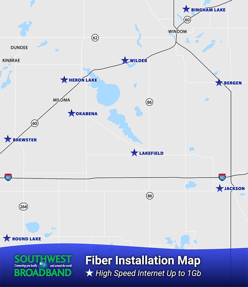 Fiber Optic Installation Southwest Broadband Lakefield, MN